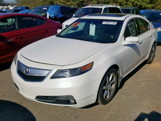 19UUA8F51CA012898 - 2012 ACURA TL WHITE photo 2