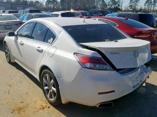 19UUA8F51CA012898 - 2012 ACURA TL WHITE photo 3