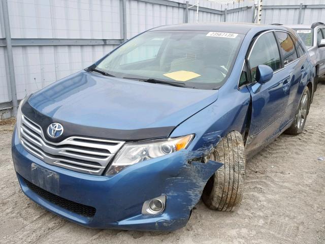 4T3BK3BB3AU042534 - 2010 TOYOTA VENZA BASE BLUE photo 2