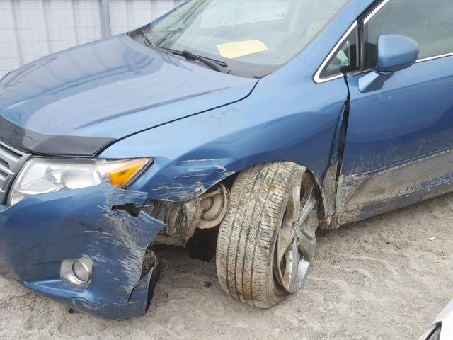 4T3BK3BB3AU042534 - 2010 TOYOTA VENZA BASE BLUE photo 9