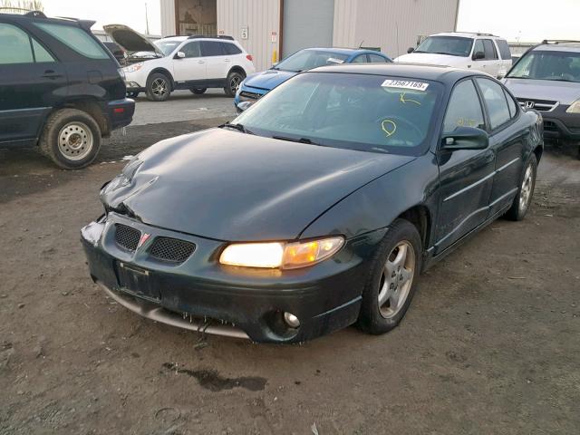 1G2WP52K4WF324208 - 1998 PONTIAC GRAND PRIX GREEN photo 2