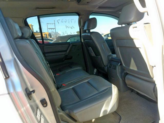 5N1BA08C27N710062 - 2007 NISSAN ARMADA SE SILVER photo 6