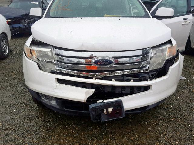 2FMDK38C89BA83356 - 2009 FORD EDGE SEL WHITE photo 7