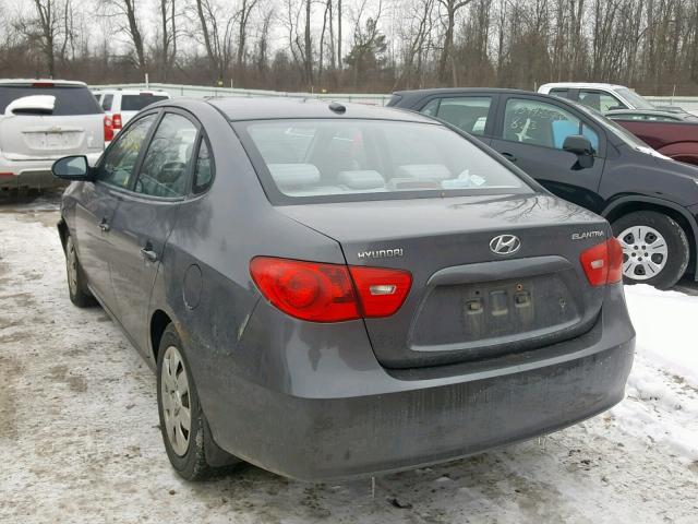 KMHDU46DX8U284230 - 2008 HYUNDAI ELANTRA GL 银色 照片 3