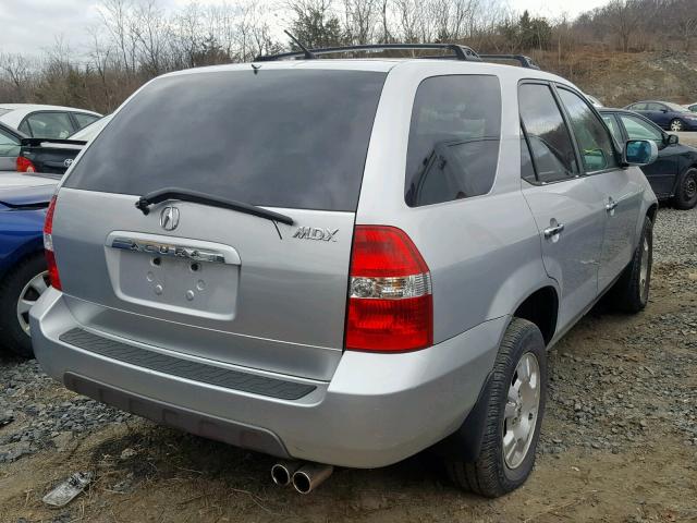 2HNYD18491H532293 - 2001 ACURA MDX SILVER photo 4