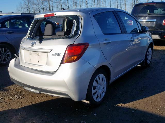 VNKKTUD32HA081351 - 2017 TOYOTA YARIS L SILVER photo 4