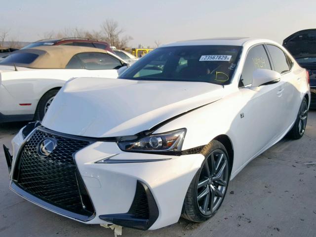 JTHBA1D23J5073373 - 2018 LEXUS IS 200T WHITE photo 2