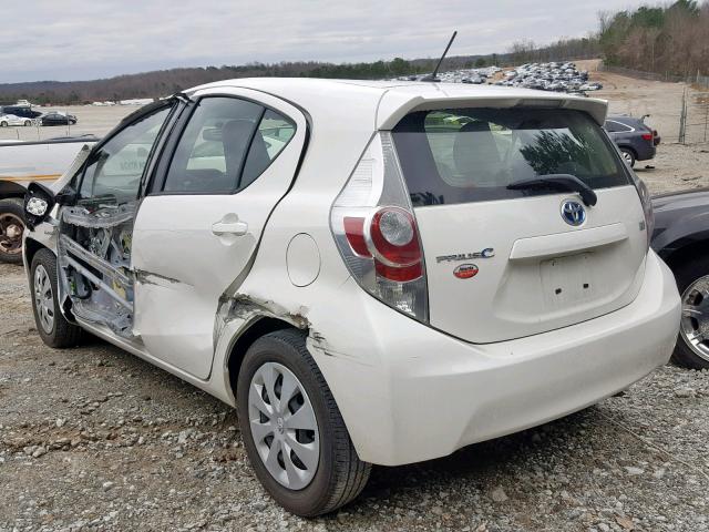 JTDKDTB38E1557715 - 2014 TOYOTA PRIUS C WHITE photo 10