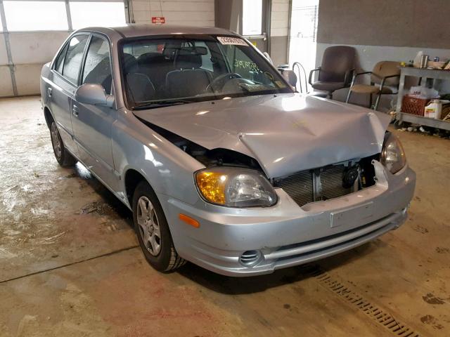 KMHCG45C95U627844 - 2005 HYUNDAI ACCENT GL SILVER photo 1