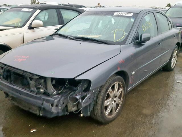 YV1RS592662539569 - 2006 VOLVO S60 2.5T GRAY photo 2