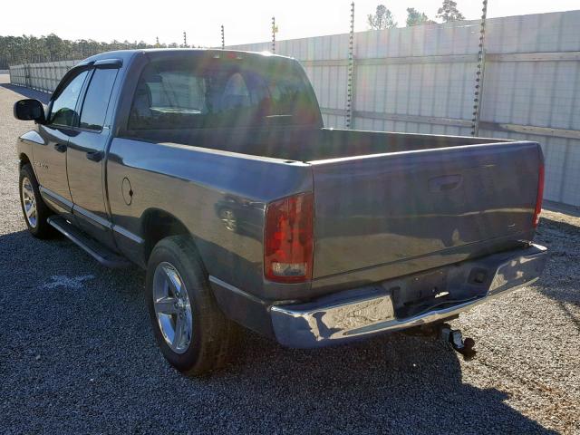 1D7HA18N42S529972 - 2002 DODGE RAM 1500 GRAY photo 3