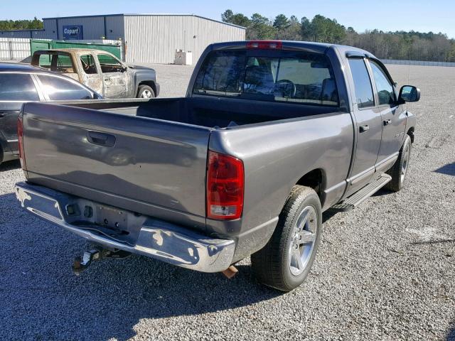 1D7HA18N42S529972 - 2002 DODGE RAM 1500 GRAY photo 4