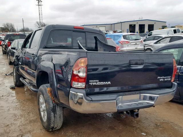 5TEJU62N25Z026742 - 2005 TOYOTA TACOMA DOU BLACK photo 3