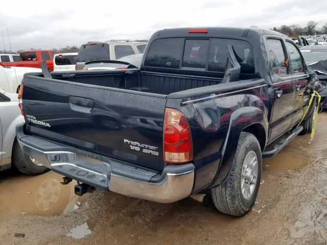 5TEJU62N25Z026742 - 2005 TOYOTA TACOMA DOU BLACK photo 4