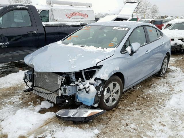 1G1BC5SMXJ7180716 - 2018 CHEVROLET CRUZE LS BLUE photo 2