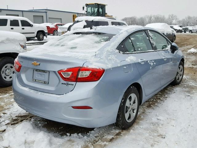 1G1BC5SMXJ7180716 - 2018 CHEVROLET CRUZE LS BLUE photo 4