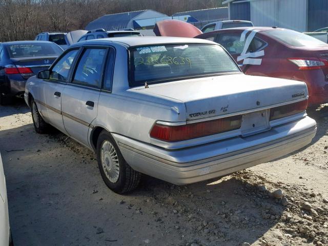 2MEPM36X4PB623900 - 1993 MERCURY TOPAZ GS GRAY photo 3