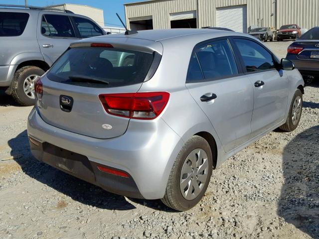 3KPA25AB4JE088958 - 2018 KIA RIO LX SILVER photo 4