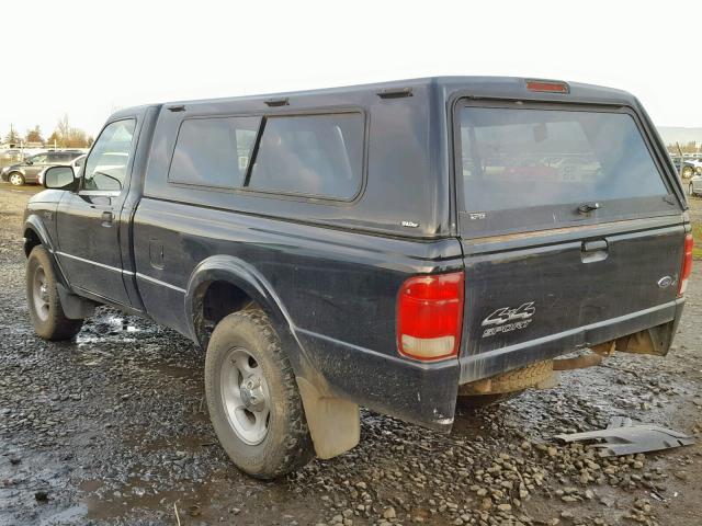 1FTZR11V3YPA75615 - 2000 FORD RANGER BLACK photo 3