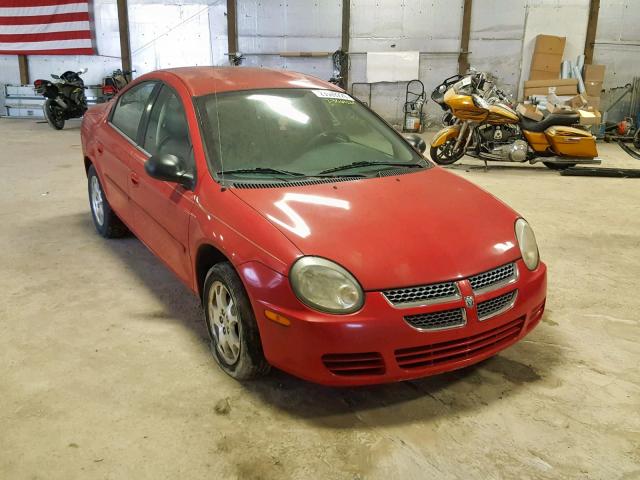 1B3ES56C03D188225 - 2003 DODGE NEON SXT RED photo 1