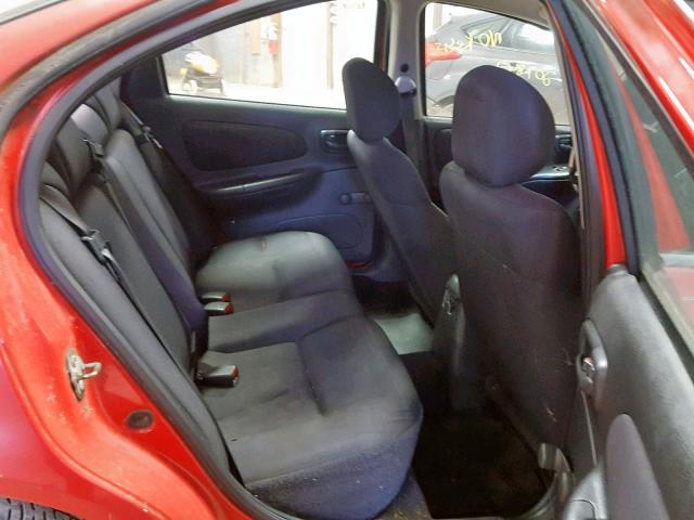 1B3ES56C03D188225 - 2003 DODGE NEON SXT RED photo 6