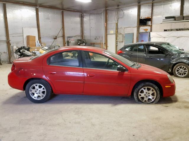 1B3ES56C03D188225 - 2003 DODGE NEON SXT RED photo 9