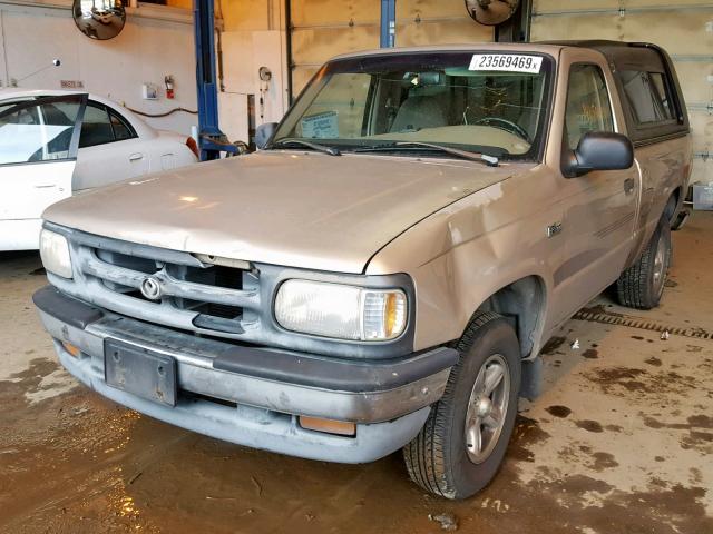 4F4CR12A4VTM24566 - 1997 MAZDA B2300 TAN photo 2