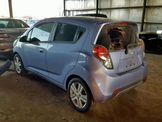 KL8CD6S94EC591867 - 2014 CHEVROLET SPARK 1LT BLUE photo 3