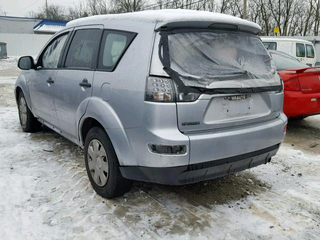 JA4MS31X27U012804 - 2007 MITSUBISHI OUTLANDER GRAY photo 3