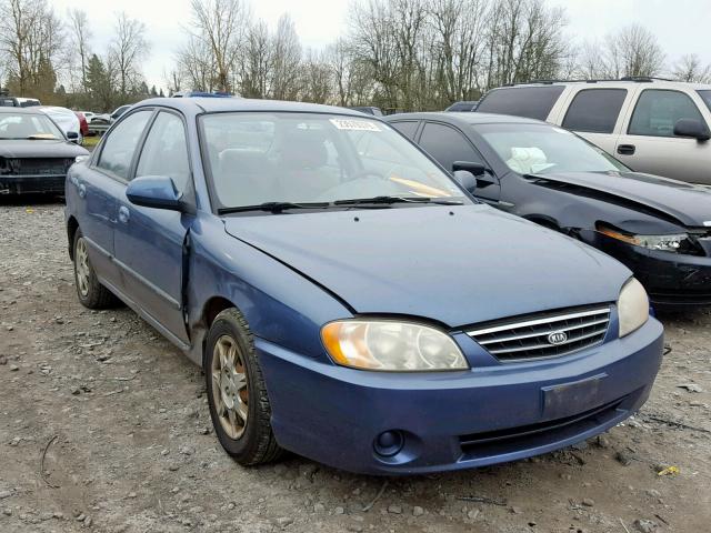 KNAFB121235251851 - 2003 KIA SPECTRA BA BLUE photo 1