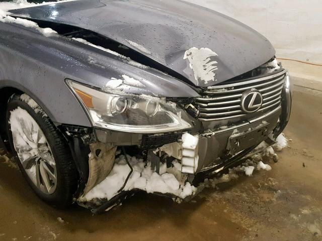 JTHCL5EF1D5018304 - 2013 LEXUS LS 460 GRAY photo 9