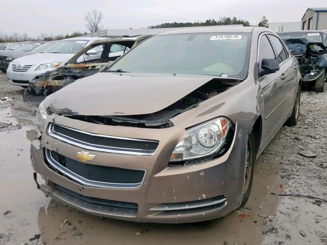 1G1ZG57B08F217976 - 2008 CHEVROLET MALIBU LS BEIGE photo 2