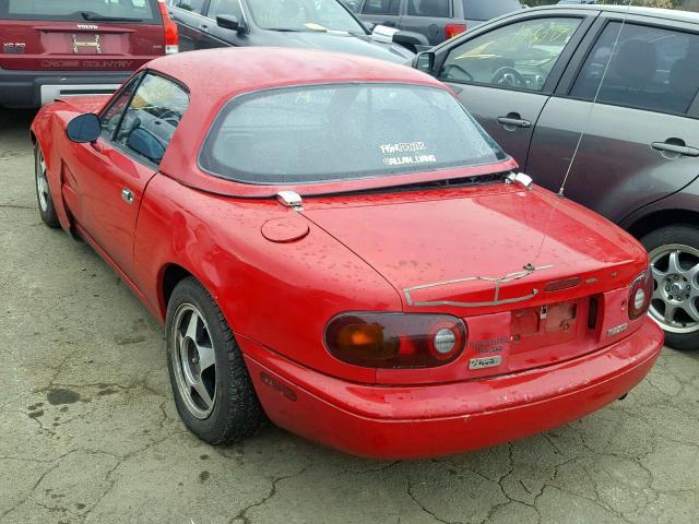 JM1NA3512L0147141 - 1990 MAZDA MX-5 MIATA RED photo 3