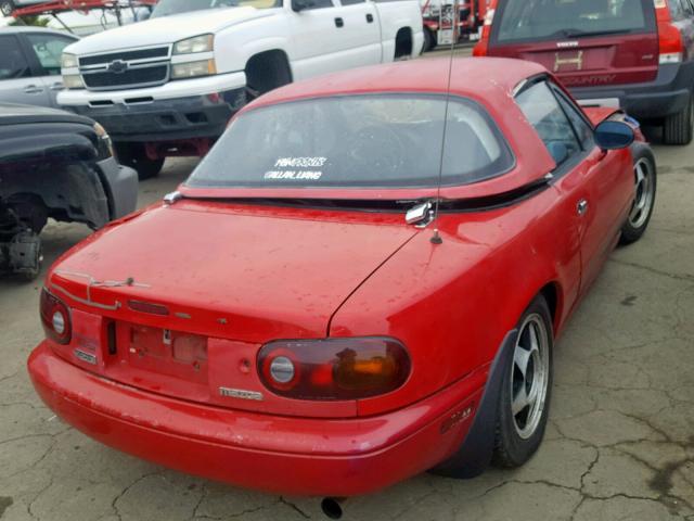 JM1NA3512L0147141 - 1990 MAZDA MX-5 MIATA RED photo 4