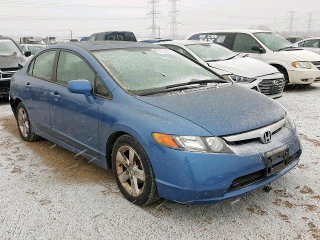 1HGFA16816L000303 - 2006 HONDA CIVIC EX BLUE photo 1