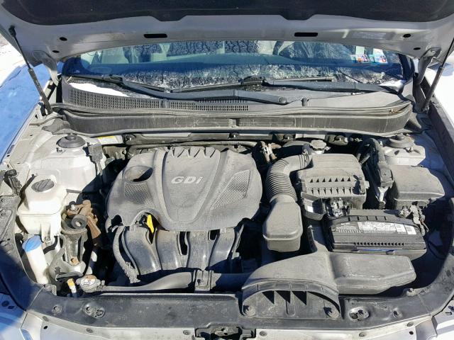 5NPEB4AC8DH544402 - 2013 HYUNDAI SONATA GLS SILVER photo 7