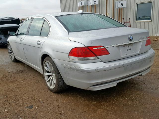 WBAHN83507DT67863 - 2007 BMW 750 SILVER photo 3