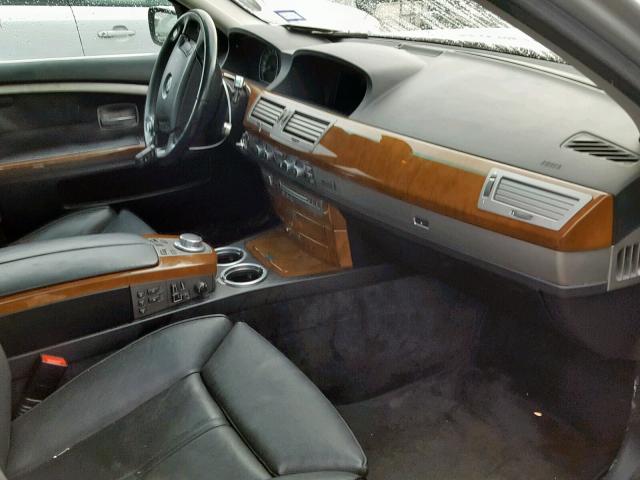 WBAHN83507DT67863 - 2007 BMW 750 SILVER photo 5