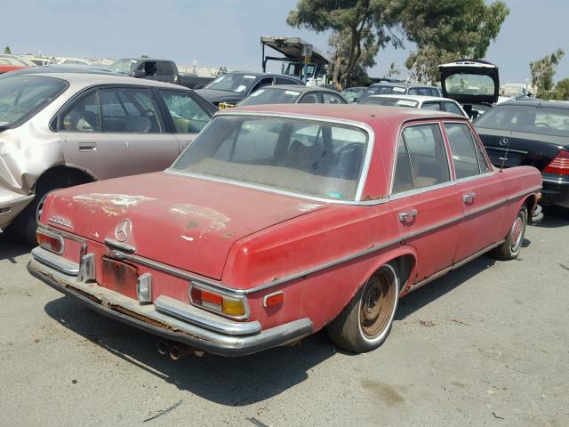 10801612046124 - 1970 MERCEDES-BENZ 280S RED photo 4