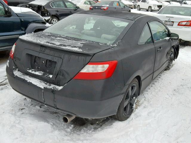 2HGFG11887H572876 - 2007 HONDA CIVIC EX BLACK photo 4