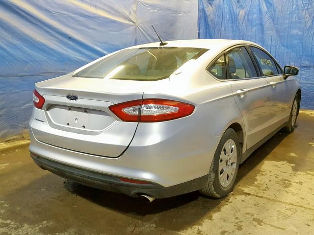 3FA6P0G72DR244060 - 2013 FORD FUSION S SILVER photo 4