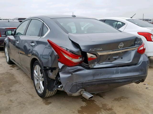 1N4BL3AP9GC141418 - 2016 NISSAN ALTIMA 3.5 GRAY photo 3