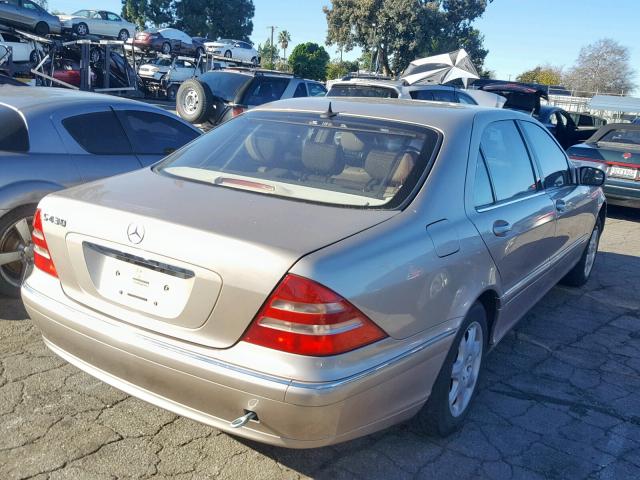 WDBNG70J31A134210 - 2001 MERCEDES-BENZ S 430 GOLD photo 1
