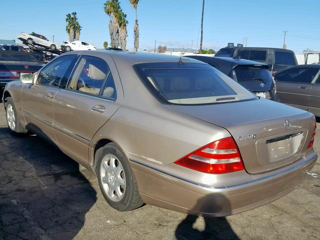 WDBNG70J31A134210 - 2001 MERCEDES-BENZ S 430 GOLD photo 2