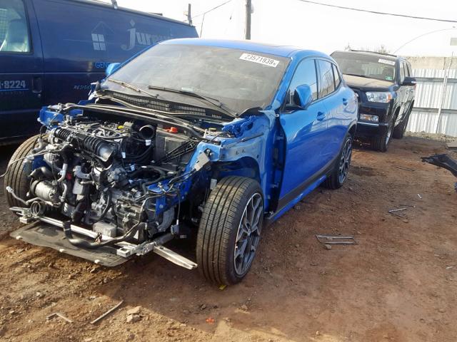 WBXYJ5C34JEF70340 - 2018 BMW X2 XDRIVE2 BLUE photo 2