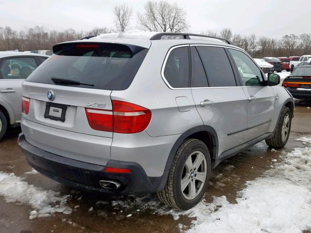 5UXFE83599L171390 - 2009 BMW X5 XDRIVE4 SILVER photo 4