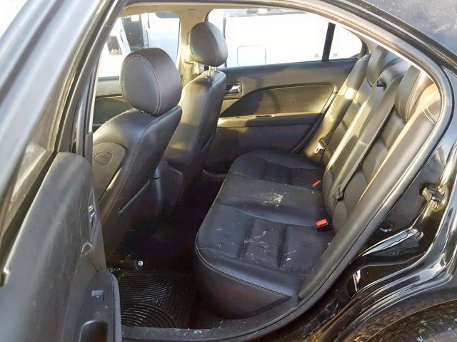 3FAHP08188R270459 - 2008 FORD FUSION SEL BLACK photo 6