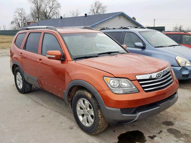 KNDJH741185009362 - 2009 KIA BORREGO LX ORANGE photo 1