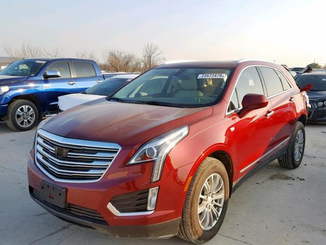 1GYKNBRS2HZ313269 - 2017 CADILLAC XT5 LUXURY RED photo 2