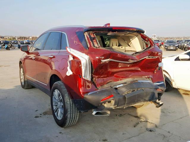 1GYKNBRS2HZ313269 - 2017 CADILLAC XT5 LUXURY RED photo 3